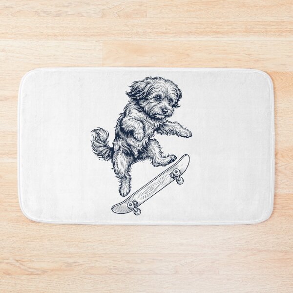 Item preview, Vintage Havanese Skateboarding Skate Dog Dad Lover designed and sold by DoodleTortle.