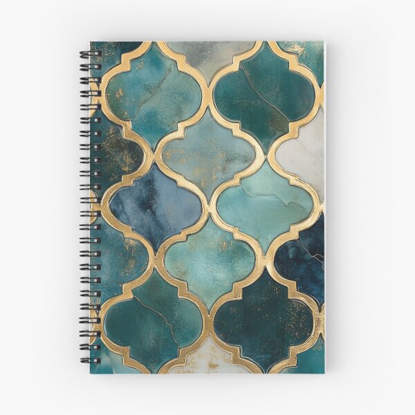 Item preview, Grey Emerald Maroccan Gold Gilding Pattern designed and sold by GrinGalore.