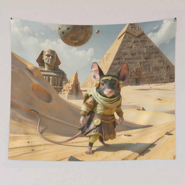 Item preview, Steampunk Desert Explorer Mouse – Ancient Egypt Fantasy Adventure designed and sold by nicky2342.