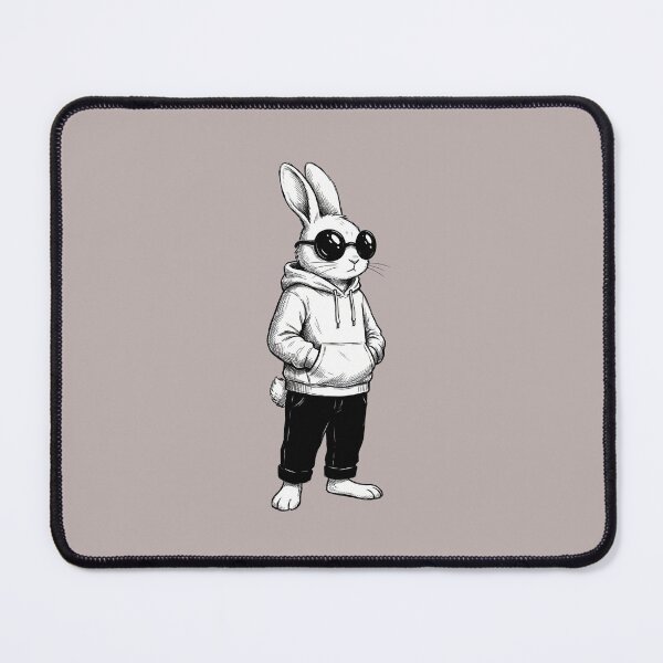 Item preview, Cool Bunny Face Black Sunglasses Hoodie Boy for Boys Men Kids designed and sold by alenaz.
