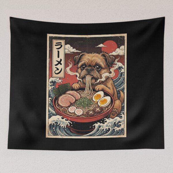 Item preview, Vintage Brussels Griffon Ramen Japanese Kawaii Anime Dog Lover designed and sold by TerryConnells.