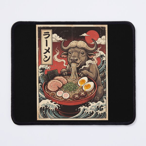 Item preview, Vintage Buffalo Ramen Japanese Kawaii Anime Animal Lover designed and sold by TerryConnells.