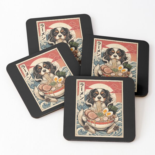 Item preview, Vintage Cavalier King Charles Spaniel Ramen Japanese Kawaii Anime Dog Lover designed and sold by TerryConnells.