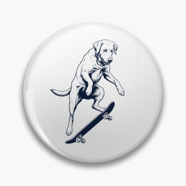 Item preview, Vintage Labrador Retriever Skateboarding Skate Dog Dad Lover designed and sold by DoodleTortle.