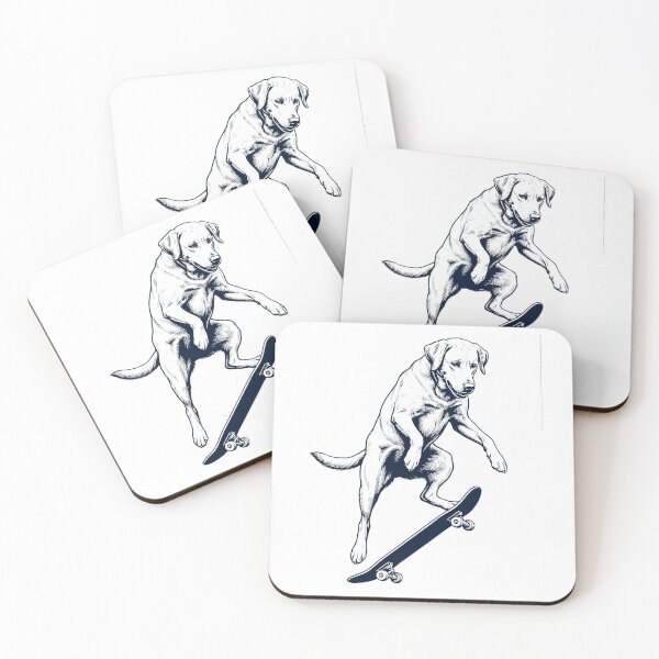 Item preview, Vintage Labrador Retriever Skateboarding Skate Dog Dad Lover designed and sold by DoodleTortle.