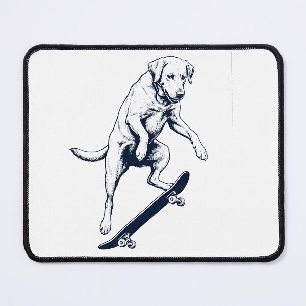 Item preview, Vintage Labrador Retriever Skateboarding Skate Dog Dad Lover designed and sold by DoodleTortle.