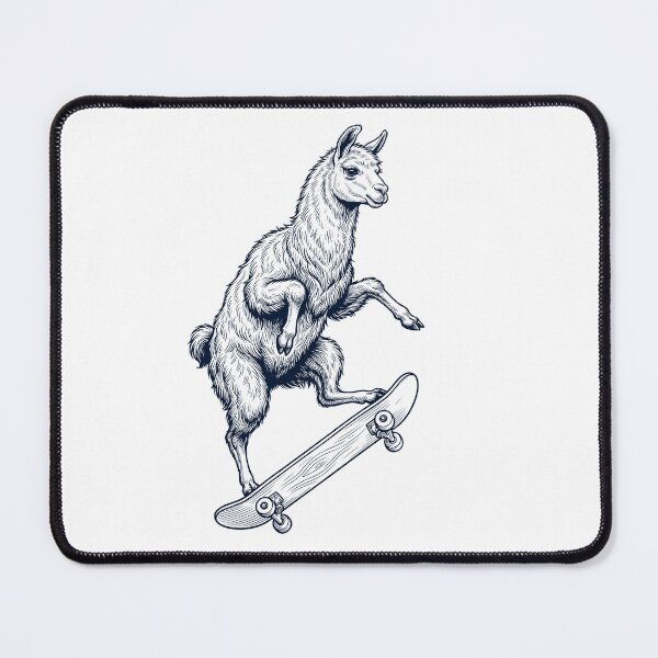Item preview, Vintage Llama Skateboarding Skate Animal Lover designed and sold by DoodleTortle.
