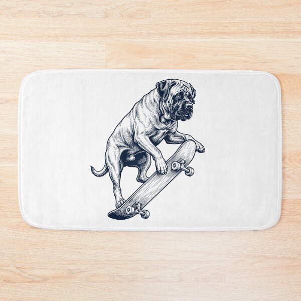 Item preview, Vintage Mastiff Skateboarding Skate Dog Dad Lover designed and sold by DoodleTortle.