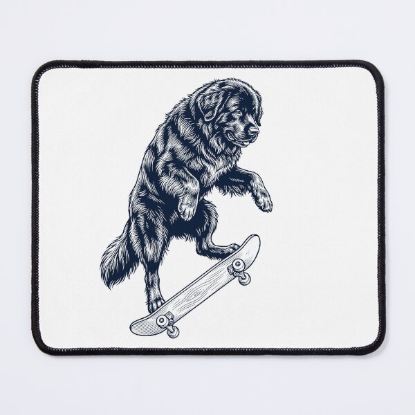 Item preview, Vintage Newfoundland Skateboarding Skate Dog Dad Lover designed and sold by DoodleTortle.