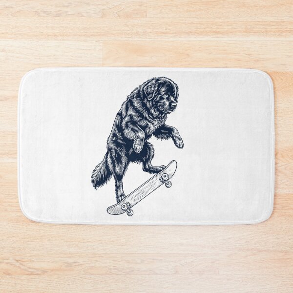 Item preview, Vintage Newfoundland Skateboarding Skate Dog Dad Lover designed and sold by DoodleTortle.