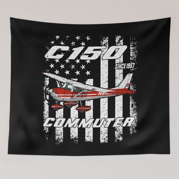 Item preview, C150 Commuter Patriotic Airplane Shirt designed and sold by Emberglowo.