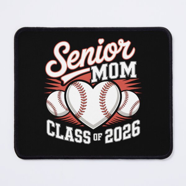 Item preview, Senior Mom Class of 2026 Softball Shirt – Proud Graduation Mom designed and sold by THREE LITTLE BEANS.