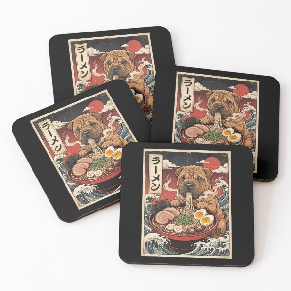 Item preview, Vintage Chinese Shar Pei Ramen Japanese Kawaii Anime Dog Lover designed and sold by TerryConnells.