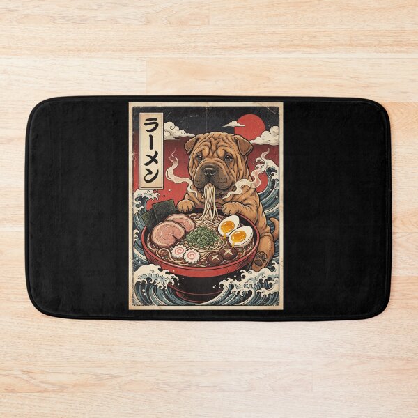 Item preview, Vintage Chinese Shar Pei Ramen Japanese Kawaii Anime Dog Lover designed and sold by TerryConnells.