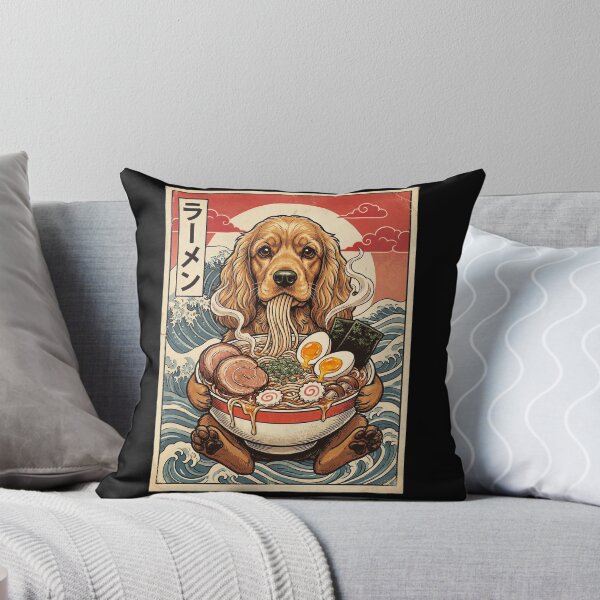 Item preview, Vintage Cocker Spaniel Ramen Japanese Kawaii Anime Dog Lover designed and sold by TerryConnells.
