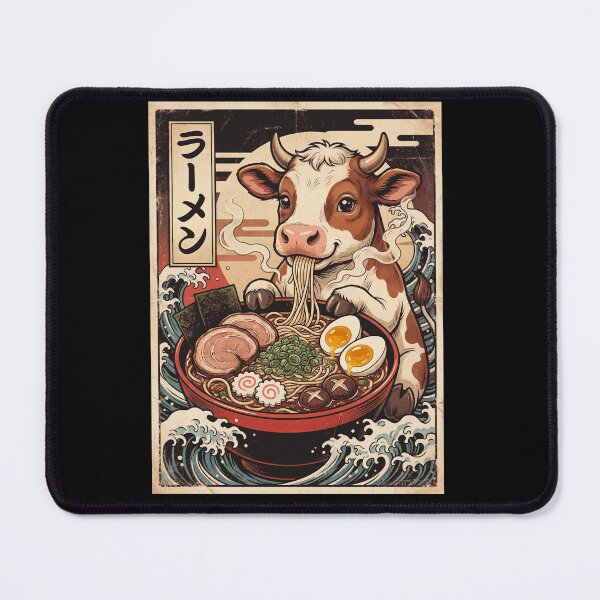 Item preview, Vintage Cow Ramen Japanese Kawaii Anime Animal Lover designed and sold by TerryConnells.