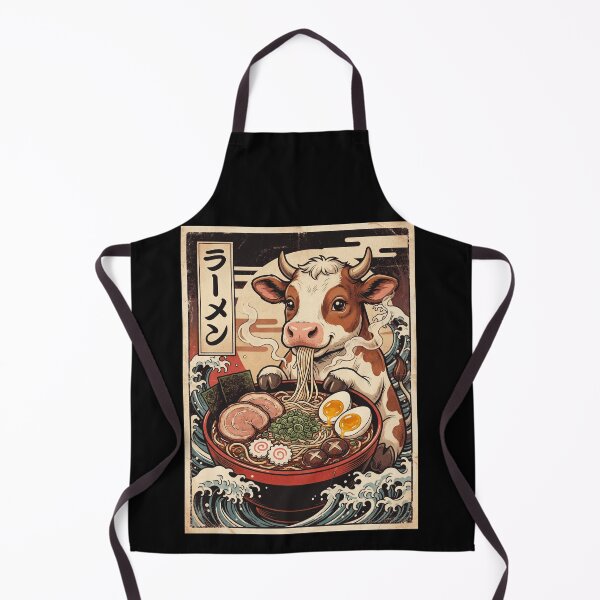 Item preview, Vintage Cow Ramen Japanese Kawaii Anime Animal Lover designed and sold by TerryConnells.