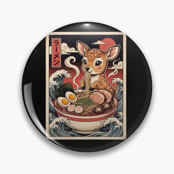 Item preview, Vintage Deer Ramen Japanese Kawaii Anime Animal Lover designed and sold by TerryConnells.