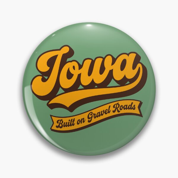 Item preview, Iowa Retro Graphic Tee Built On Gravel Roads designed and sold by Cozy-Old-Pub.