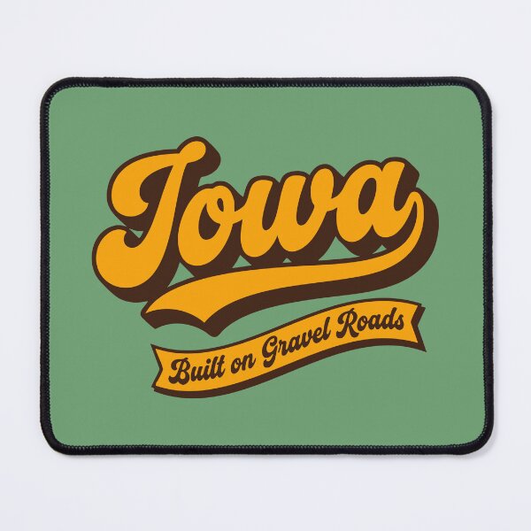 Item preview, Iowa Retro Graphic Tee Built On Gravel Roads designed and sold by Cozy-Old-Pub.