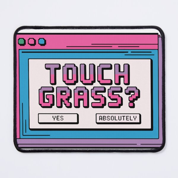 Item preview, Touch Grass Retro Pixel Art Digital Detox designed and sold by PixelWaveBD.