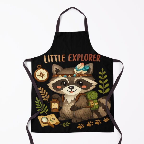 Item preview, Little Explorer Cute Raccoon Adventure Illustration designed and sold by myforestfog.