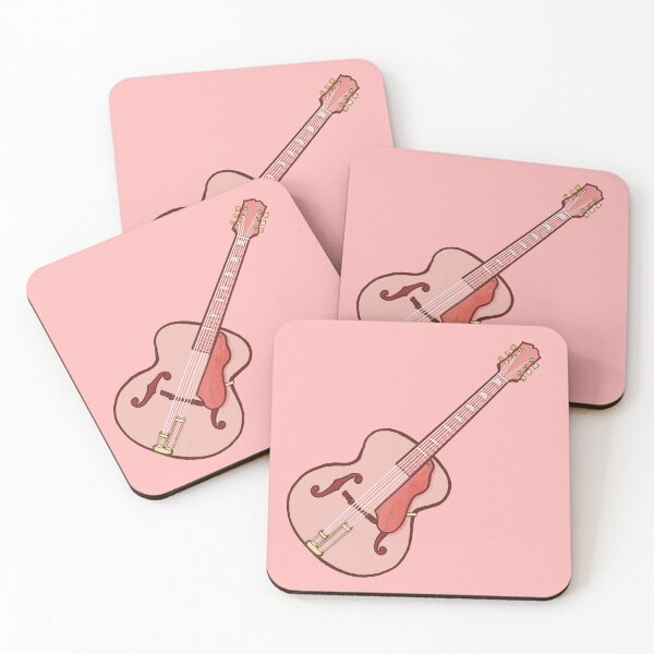 Item preview, Pink acoustic guitar  designed and sold by ElectronicCloud.