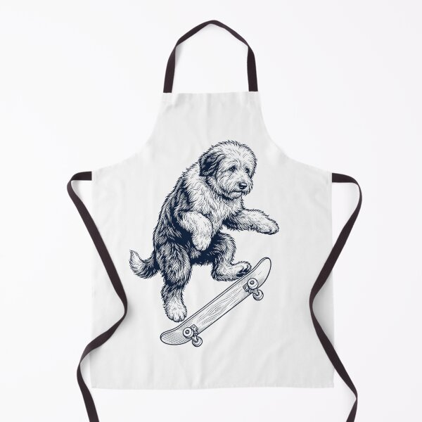 Item preview, Vintage Old English Sheepdog Skateboarding Skate Dog Dad Lover designed and sold by DoodleTortle.