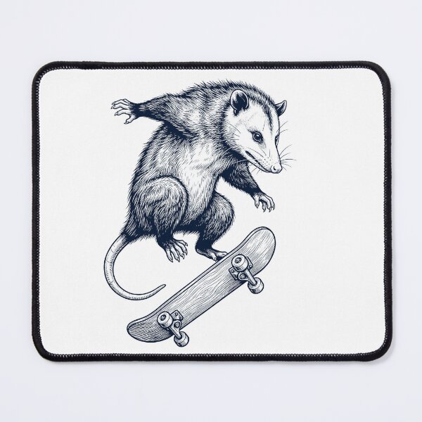Item preview, Vintage Opossum Skateboarding Skate Animal Lover designed and sold by DoodleTortle.