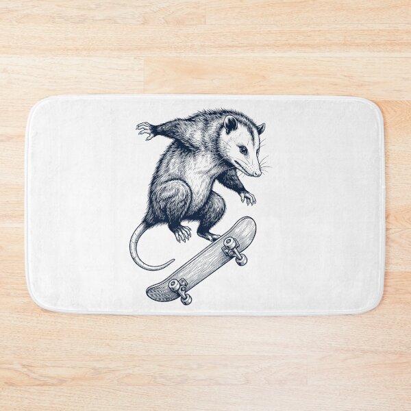 Item preview, Vintage Opossum Skateboarding Skate Animal Lover designed and sold by DoodleTortle.