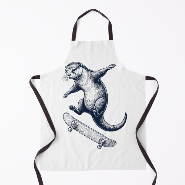 Item preview, Vintage Otter Skateboarding Skate Animal Lover designed and sold by DoodleTortle.