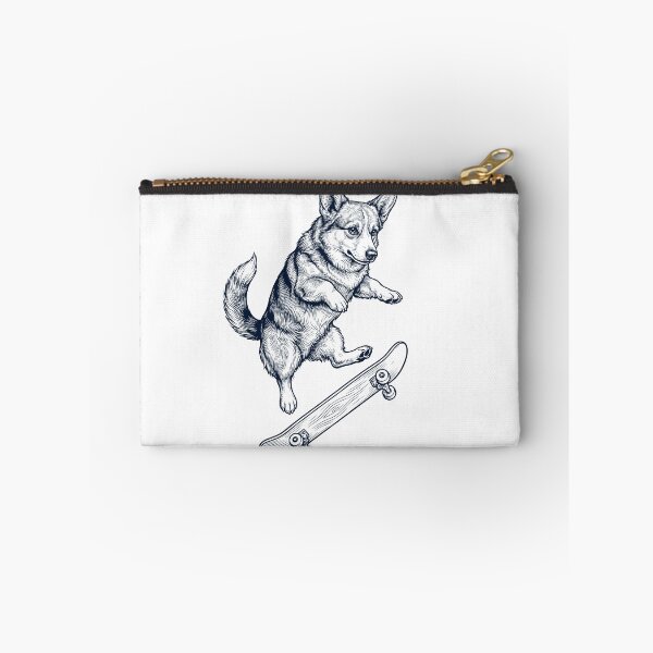 Item preview, Vintage Pembroke Welsh Corgi Skateboarding Skate Dog Dad Lover designed and sold by DoodleTortle.