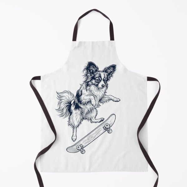 Item preview, Vintage Papillon Skateboarding Skate Dog Dad Lover designed and sold by DoodleTortle.
