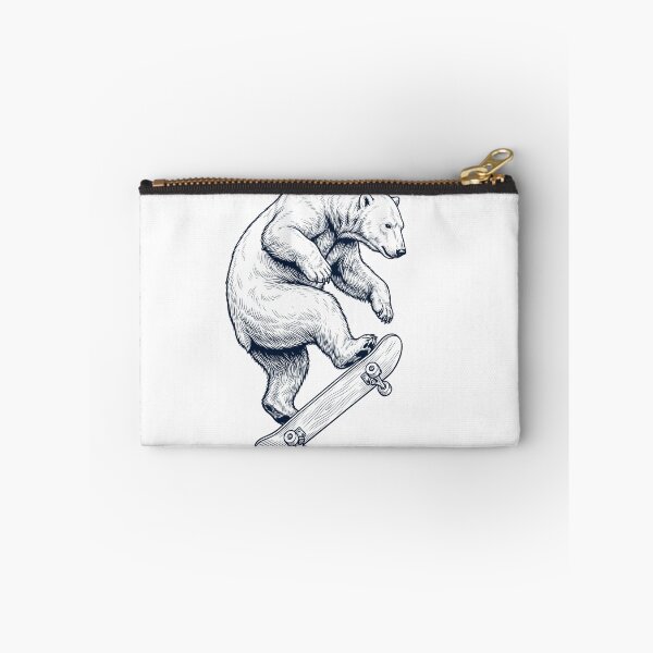 Item preview, Vintage Polar Bear Skateboarding Skate Animal Lover designed and sold by DoodleTortle.