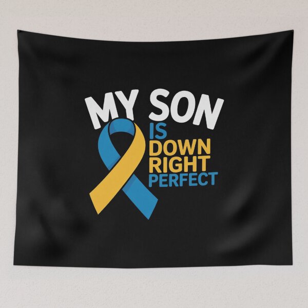 Item preview, Mom Dad Ribbon World Down Syndrome Day  designed and sold by RonnasJackson.