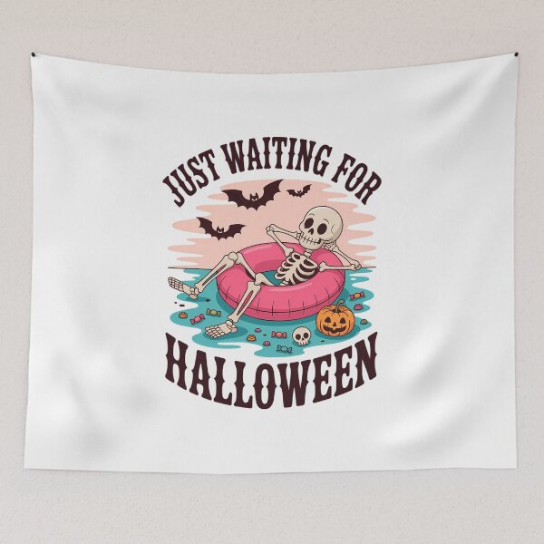 Item preview, Spooky Summer Skeleton Just Waiting for Halloween designed and sold by papertaless.