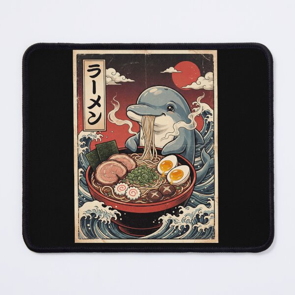 Item preview, Vintage Dolphin Ramen Japanese Kawaii Anime Animal Lover designed and sold by TerryConnells.