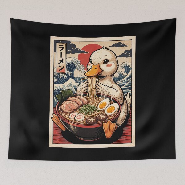 Item preview, Vintage Duck Ramen Japanese Kawaii Anime Animal Lover designed and sold by TerryConnells.