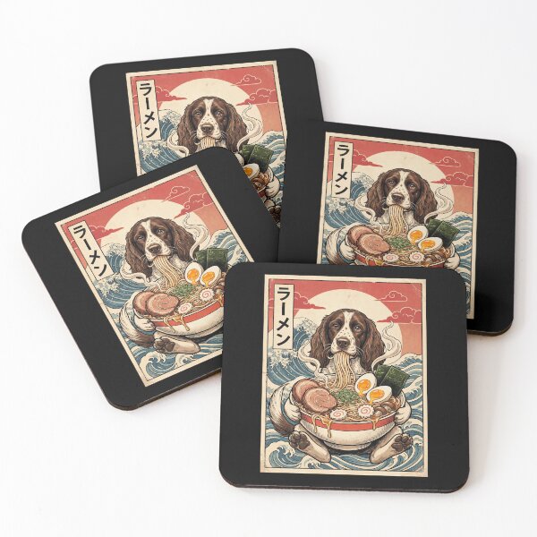 Item preview, Vintage English Springer Spaniel Ramen Japanese Kawaii Anime Dog Lover designed and sold by TerryConnells.