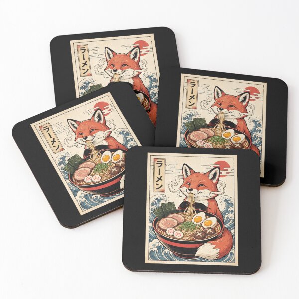 Item preview, Vintage Fox Ramen Japanese Kawaii Anime Animal Lover designed and sold by TerryConnells.