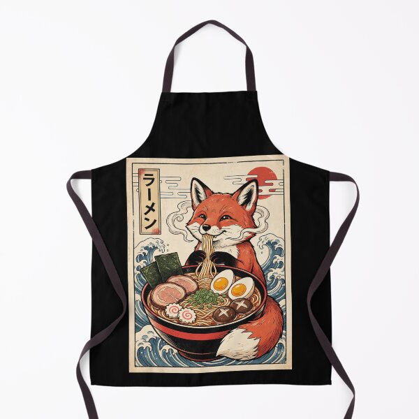 Item preview, Vintage Fox Ramen Japanese Kawaii Anime Animal Lover designed and sold by TerryConnells.