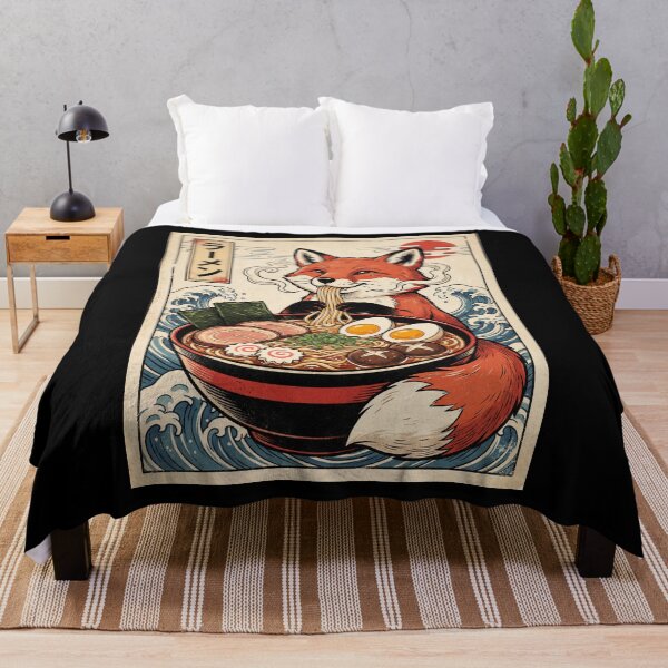 Item preview, Vintage Fox Ramen Japanese Kawaii Anime Animal Lover designed and sold by TerryConnells.