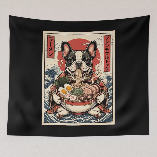 Item preview, Vintage French Bulldog Ramen Japanese Kawaii Anime Dog Lover designed and sold by TerryConnells.