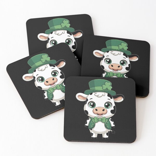 Item preview, St. Patricks Day Cow Leprechaun designed and sold by papertaless.