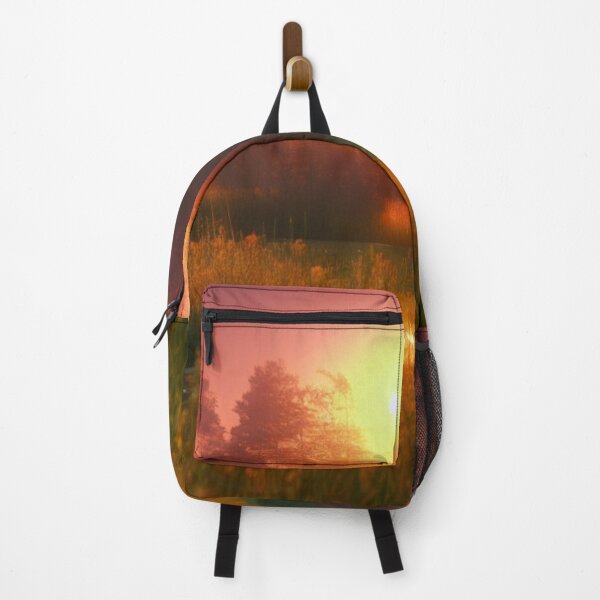 Item preview, Golden sunset pond landscape with warm light and serene nature atmosphere designed and sold by FotoworldEdel.