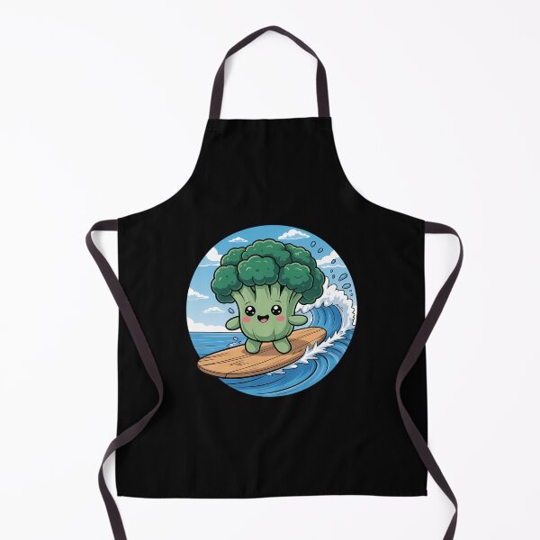 Item preview, Surfing Broccoli on Asparagus Wave Kawaii Veggie designed and sold by papertaless.