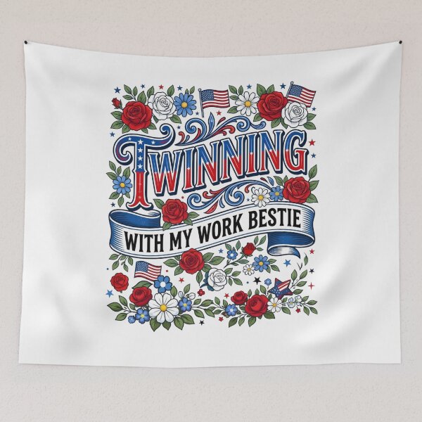 Item preview, Twinning With My Bestie Work Bestie designed and sold by THREE LITTLE BEANS.