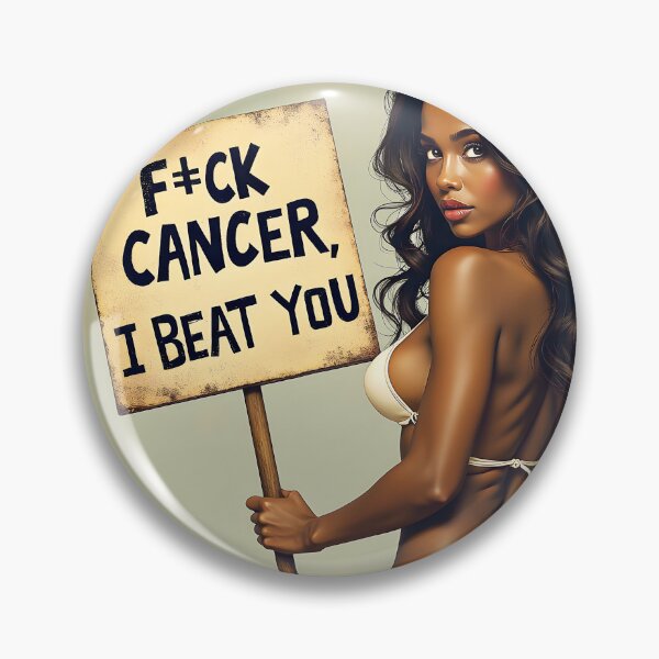 Item preview, F#CK CANCER I BEAT YOU designed and sold by Huskyyy Designs.