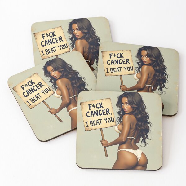 Item preview, F#CK CANCER I BEAT YOU designed and sold by Huskyyy Designs.