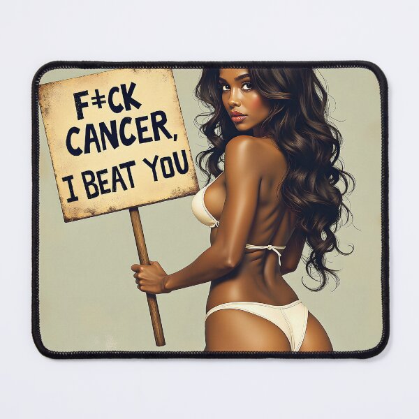Item preview, F#CK CANCER I BEAT YOU designed and sold by Huskyyy Designs.